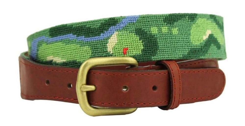 Smathers & Branson Needlepoint Golf Course Belt